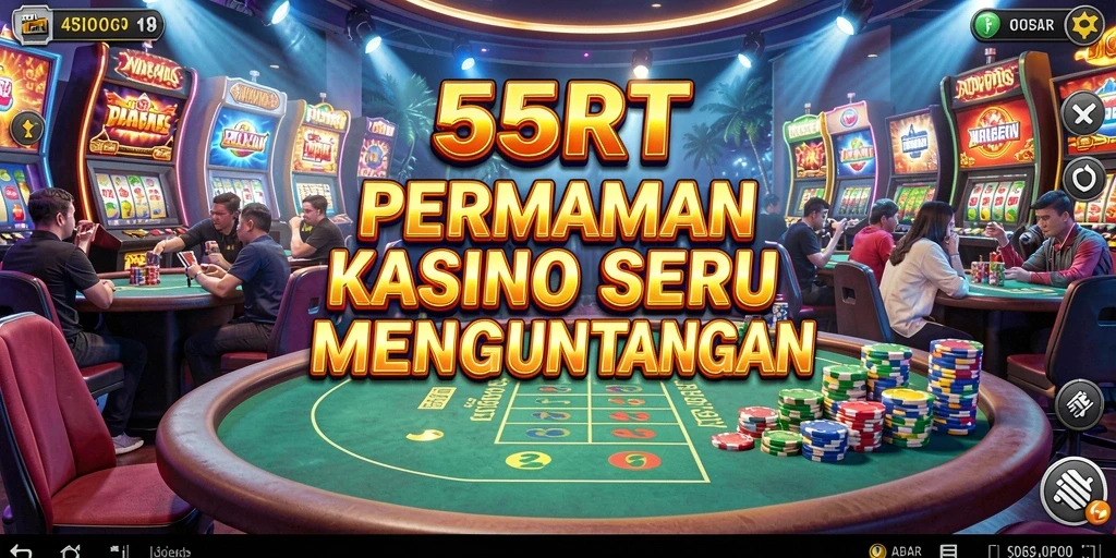Tampilan menarik dari gameplay Kasino di 55RT.