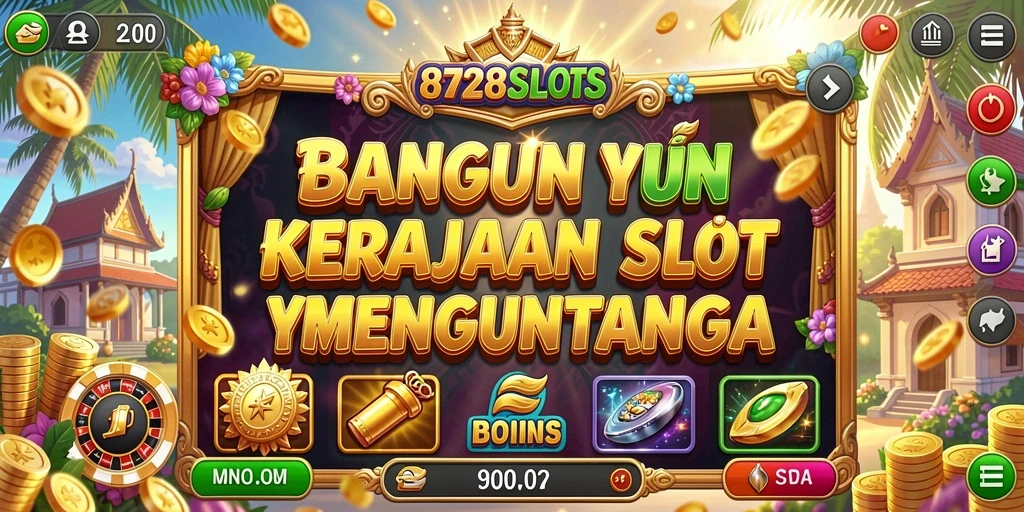 Screenshot gameplay 8728SLOTS yang menunjukkan suasana kasino yang menarik.