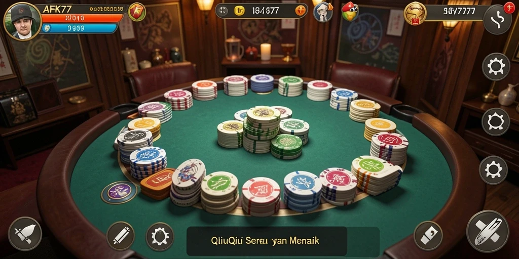 Tampilan gameplay menarik dari AFK77 dengan aksi QiuQiu.