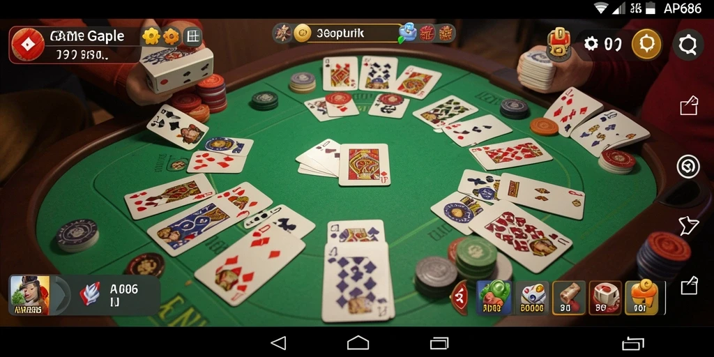 Tampilan gameplay seru dari game Gaple AP686.