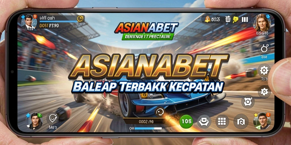 Tampilan gameplay seru dari balapan di ASIANABET.
