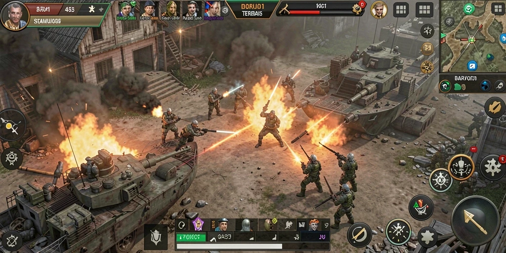 Tampilan gameplay mendebarkan dari BARU01 yang penuh strategi.