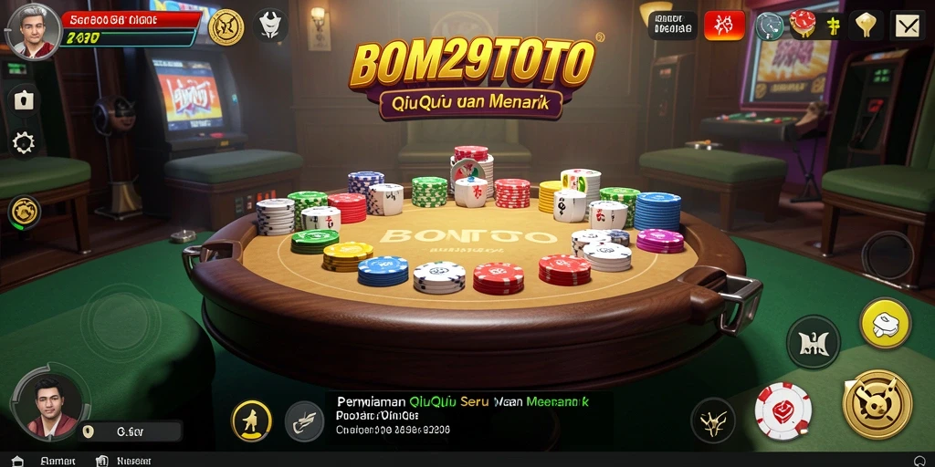 Tampilan gameplay QiuQiu yang menggembirakan dan interaktif.