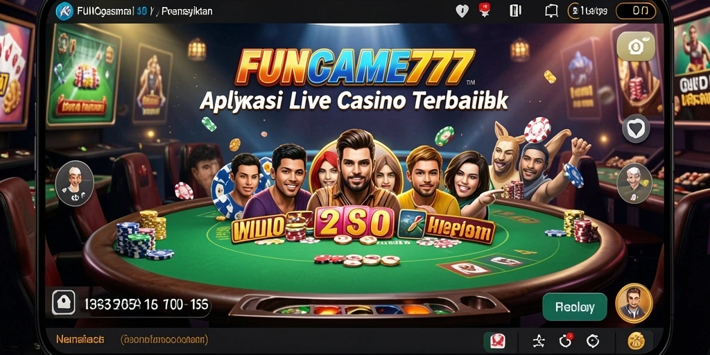 Gameplay Live Casino yang menyenangkan dan interaktif di FUNGAME777.