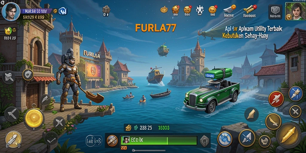 Screenshot utama FURLA77 yang menunjukkan antarmuka pengguna aplikasi Utility.