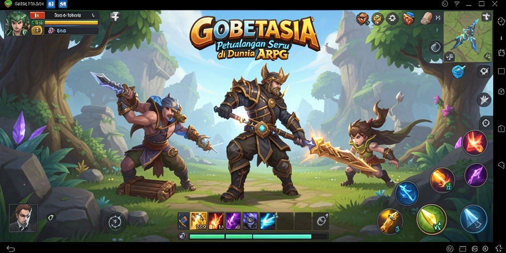 Tampilan gameplay seru dalam dunia fantasi GOBETASIA.