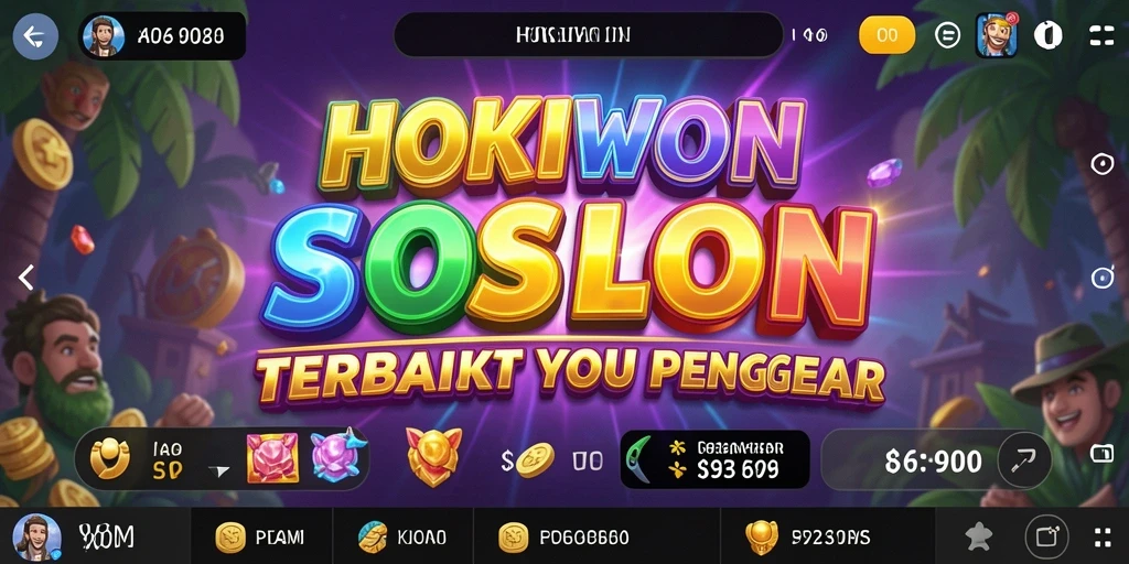 Screenshot HOKIWON menampilkan gameplay slot yang menarik.