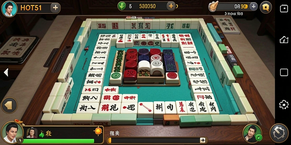 Tangkapan layar HOT51 menampilkan gameplay menantang Mahjong yang menarik.