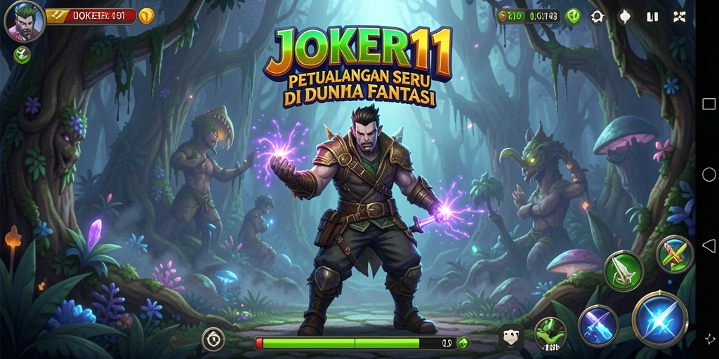 Tampilan gameplay seru dari JOKER11 di dunia petualangan.