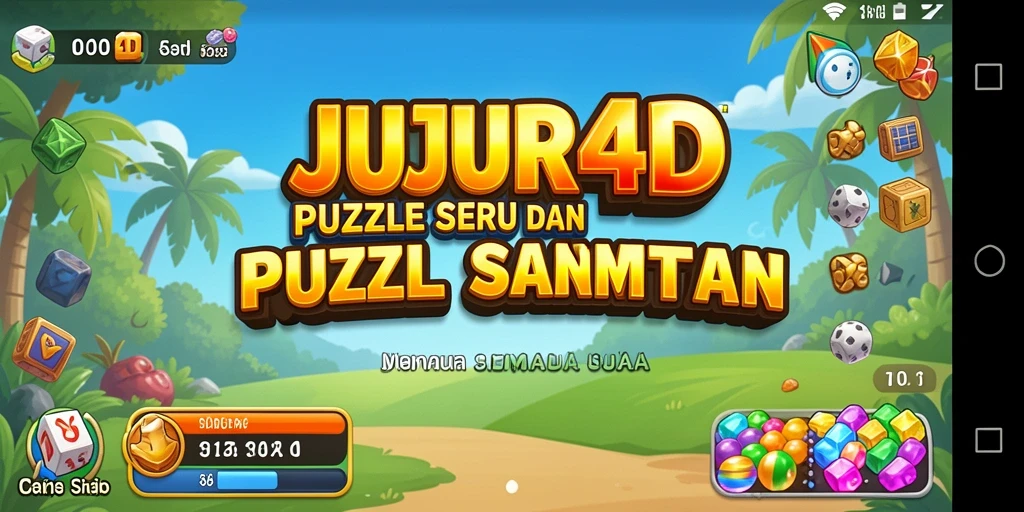 Tangkapan layar JUJUR4D menunjukkan gameplay Puzzle yang menawan.