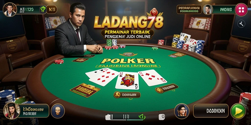 Gameplay poker yang menarik dan seru dengan grafis berkualitas tinggi.