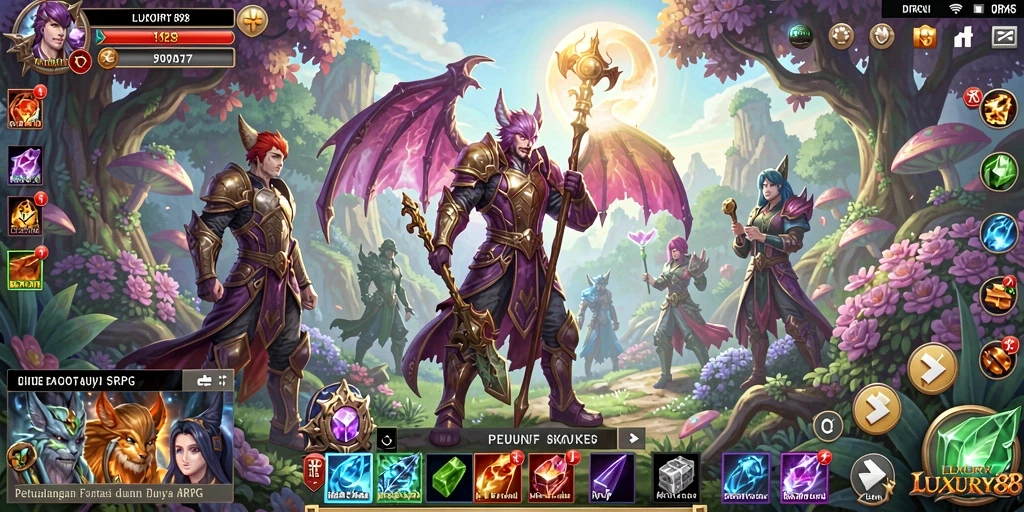 Gameplay LUXURY88 yang seru dalam dunia ARPG yang luas.