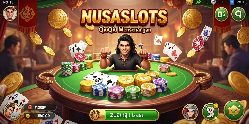 Tampilan gameplay QiuQiu di NUSASLOTS yang seru.