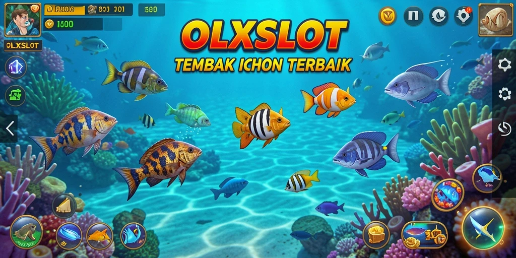 Tampilan gameplay seru dari OLXSLOT saat menangkap ikan.