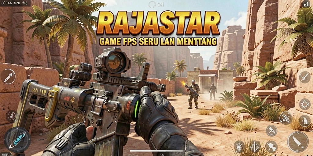 Grafis menakjubkan dan strategi permainan FPS yang intens.