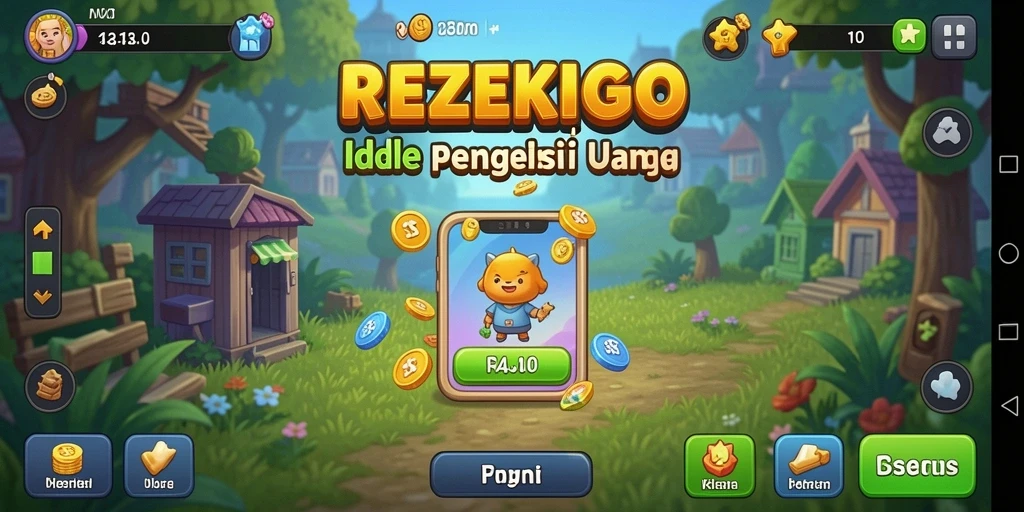 Tampilan menarik dan gameplay santai dari REZEKIGO.