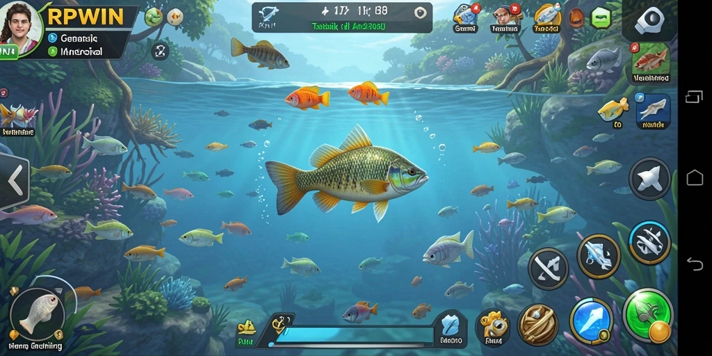 Tampilan screenshot RPWIN yang menunjukkan gameplay memancing yang menakjubkan.