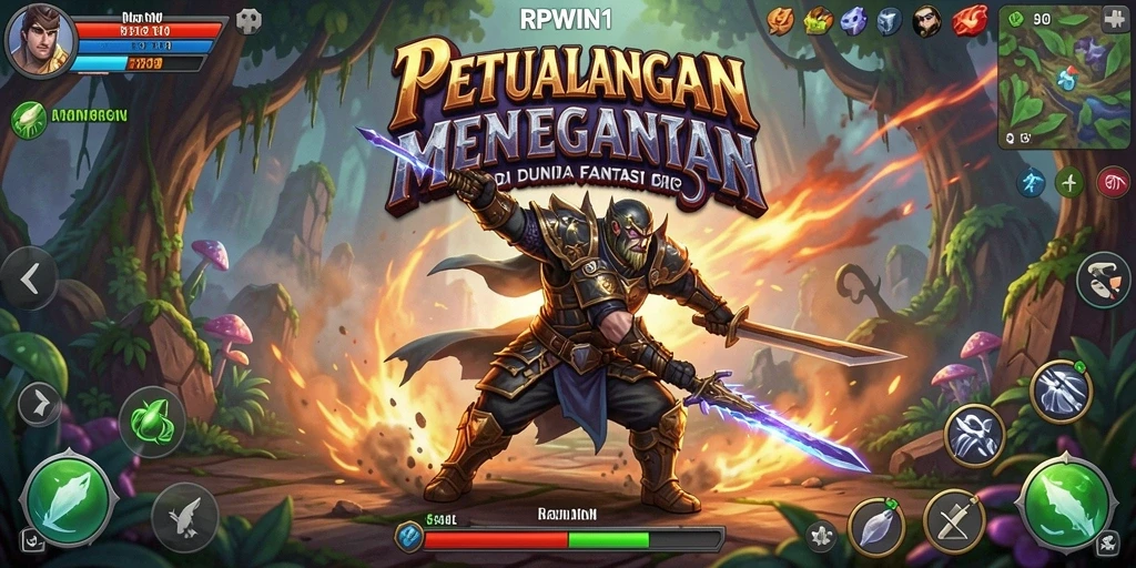 Tangkapan layar menunjukkan aksi mendebarkan dalam gameplay RPWIN1.