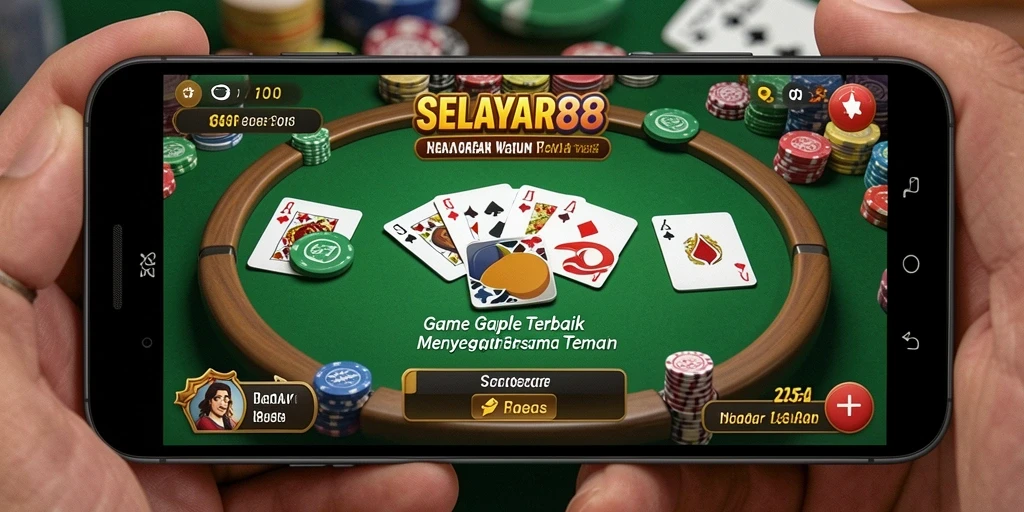 Tampilan gameplay Gaple yang seru dan interaktif di SELAYAR88.