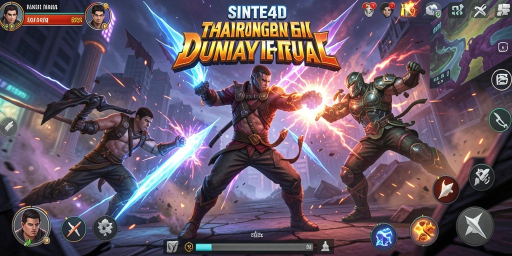Tampilan gameplay SINTE4D yang mendebarkan dan penuh aksi.