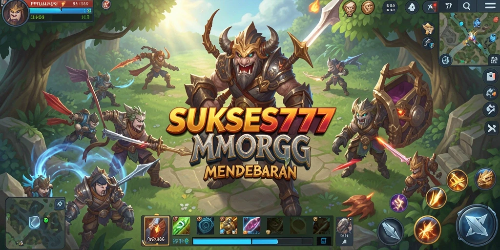 Gameplay epik dalam SUKSES777 yang menampilkan pertarungan dan petualangan.