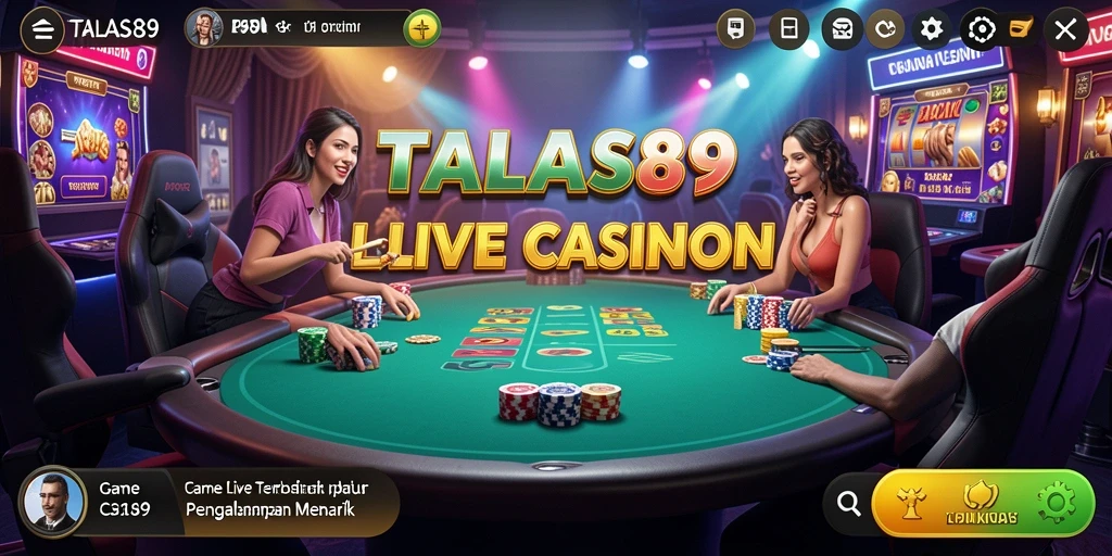 Screenshot TALAS89 menunjukkan suasana gameplay Live Casino yang menarik.