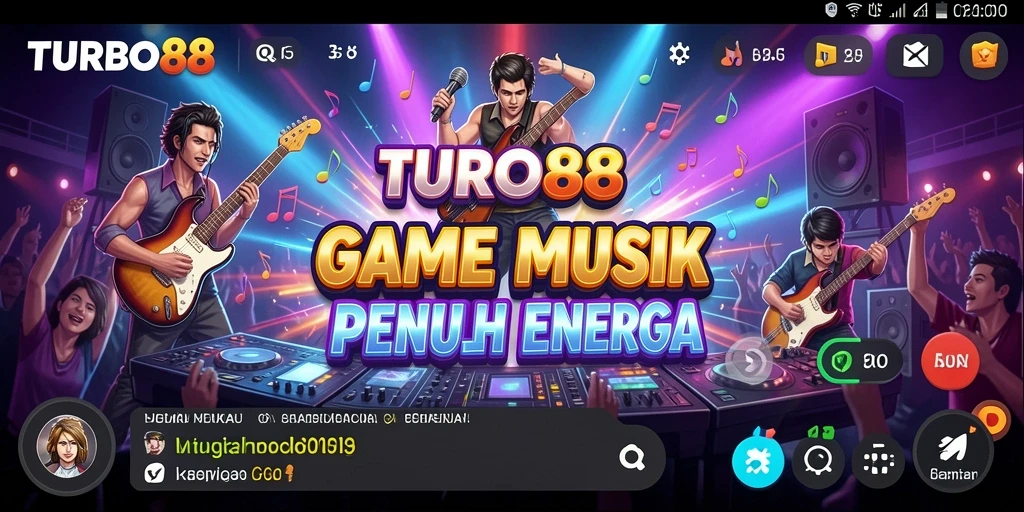Tampilan gameplay <strong>TURBO88</strong> yang penuh warna dan penuh energi.