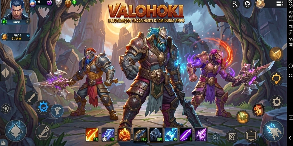 Gameplay mendebarkan dalam dunia magis VALOHOKI.