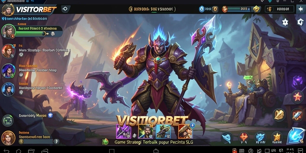 Tampilan gameplay menakjubkan dari VISITORBET yang menunjukkan strategi dan aksi.