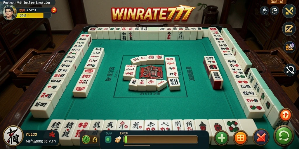 Tampilan menarik dari gameplay WINRATE777 Mahjong di layar Anda.